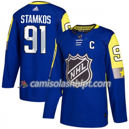 Camisola Tampa Bay Lightning Steven Stamkos 91 2018 NHL All-Star Atlantic Division Adidas Royal Authentic - Homem